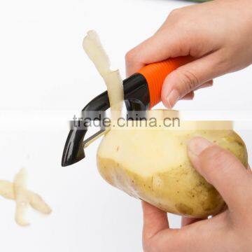 Amazon Selling Custom Color OEM Quality Potato Peeler With Silicone Handle photo-3