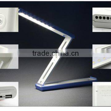 Portable LED Table Lamp Foldable Rechargable Reading Desk Light Touch Control Folding photo-2