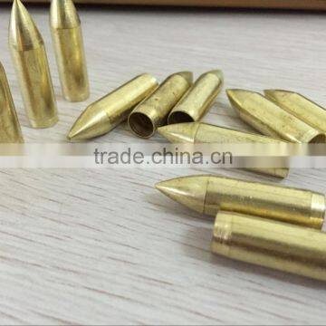 Crimp on /Glue on Golden /Copper Color Arrow Tips /Bullet Tips For Bamboo Shafts
