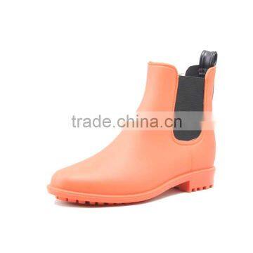 Solid Color Macaron Colorful Girls Matt Pvc Chelsea Rain Boots photo-4