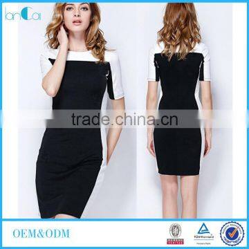 2017 Lady Slim Fit Career Dress Bodycon Straight Dress for office