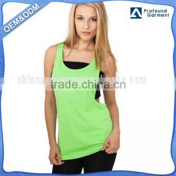 wholesale gym clothing plain drop armhole tank top women