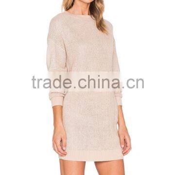 2016 Hot Sale Light Pink Girls Cheap Sweater Dresses Wholesale photo-2
