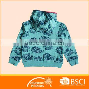 Factory Allover Printing Fish 1-11 Years Kids Hoody Outwear Jacket Cheap Stocklots photo-2