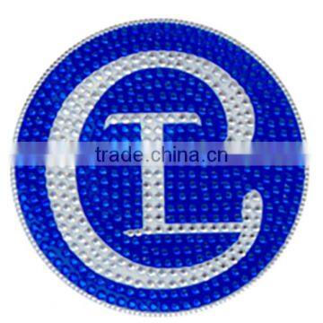 Custom Bling Blue Gem Stone Sticker Crystal Star Rhinestone Self-adhesive Sticker Glitter Acrylic Stick Decorative For Promotion photo-2