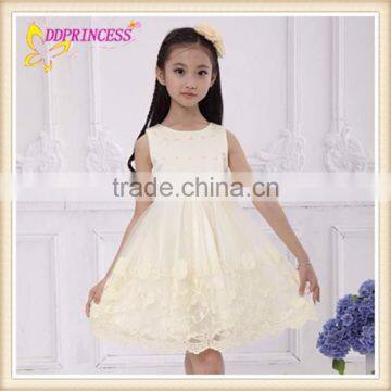 Girls embroidered tulle flower girl dress of Christmas