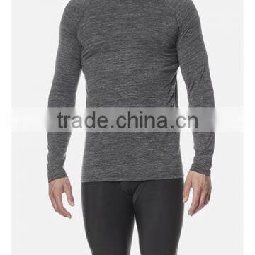 Mens Performance Long Sleeve Top Lightweight Cool Dri-Fit Raglan Sleeve T-Shirt Blank Heather Grey Sports T Shirt Wholesale