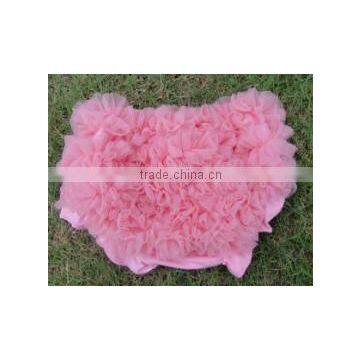 Wholesale Fancy Dress 100% Cotton Solid Color Baby Bloomers With Ruffle photo-5