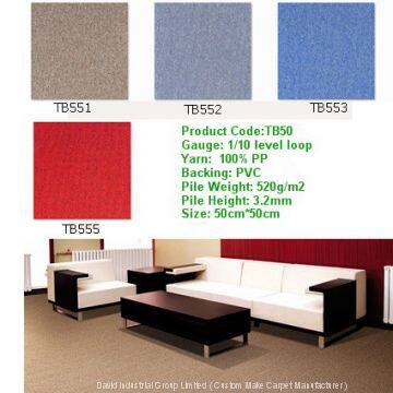 Китайский нейлоновый ковролиновый плиточный покрытие, Китайский ковролиновый плиточный покрытие по заказу, Китайский ковролиновый плиточный покрытие для офисов photo-3