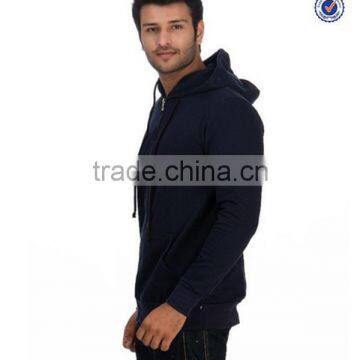 High Quality Plain Navy Blue Hoodies photo-2