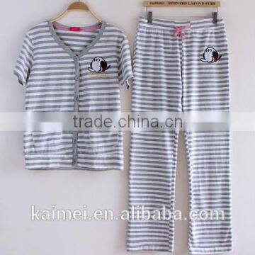 Latest Design High Quality Best Price 100% Cotton Pajamas for Couple photo-3