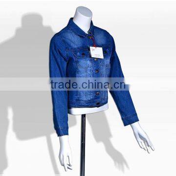 2015 latest design fasionable ladies jeans jacket