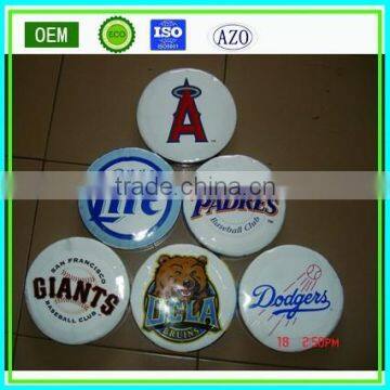 Promotional gift cotton reactive printing compressed round beach towel