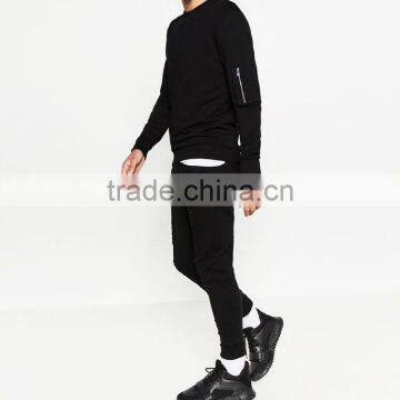 Hot Sale Cheap Custom Wholesale Side Pocket Pullover Mens Sweatshirt photo-6