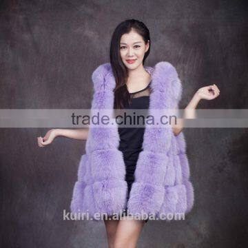 2016 hot sales europe style made in China woman real fox fur skin Fur Gilet