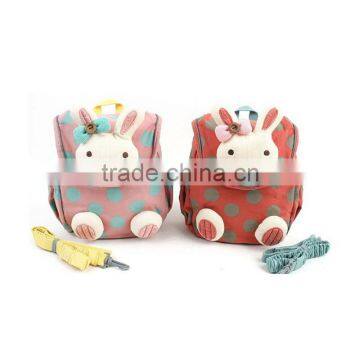 S65738A top quality anti-lost baby kids cute 3d rabbit dot backpacks