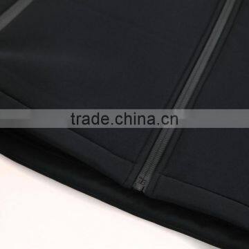 Zipper Custom Black Softshell Jacket Men Waterproof Taped