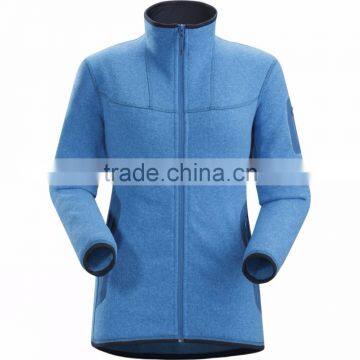 2016 hot winter selling full zip up fleece jacket cheap woman