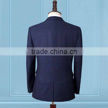Fashion Personalised Business Formal Mens Suits With Polyester Wool Blend Fabric photo-2