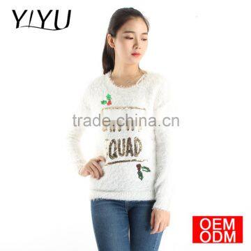 Hot Sale Winter Cozy Sweater Ladies Santa's Squad Christmas Sweater photo-6