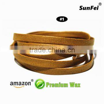 Wax Shoelaces Flat Sports Exercise Fitness Vintage Waxed Shoes Laces Accessories - Provide Custom Services - Accept Custom photo-2