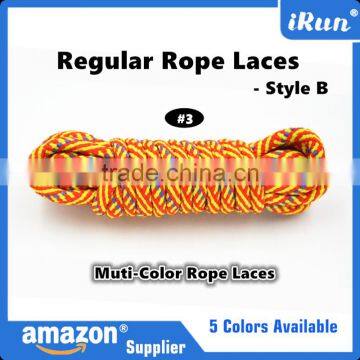 Extra Long Round Shoestring Shoelaces Shoe Laces Rope Boots - Round Braided Polyester Rope Shoelaces - Accept Custom Lengths