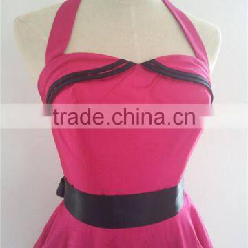 Pink 50s 60s Vintage Dancing Swing Jive Rockabilly Dress Petticoat Bridesmaid Dresses Cheap Dresses photo-2