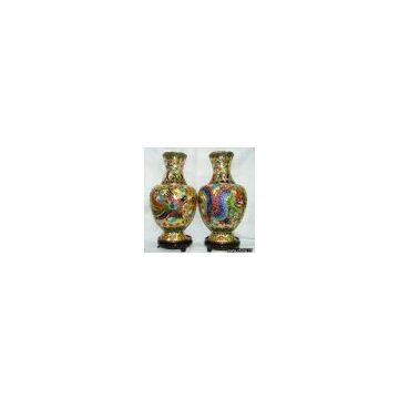 cloisonne vase ( cloisonne craft , cloisonne enamel vase )