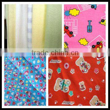 100% cotton flannel cartoon print fabric