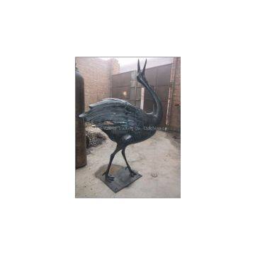 Wildlife Bronze Bird Sculpture - Peacock Sculpture photo-3