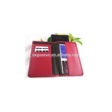Fashion Hot Sale Leather/pu Passport Folder With Custom/PU Passport Folder photo-3