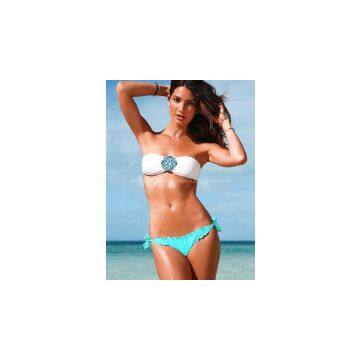 New Wonman Bathing Suit Women Bandage Triangle Lady Swimwear Bikini Set