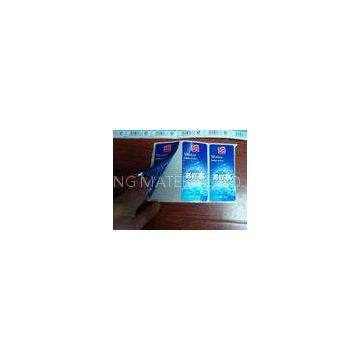Double Sided Hot Stamp Printed Plastic Adhesive Labels Drinking Water Labels