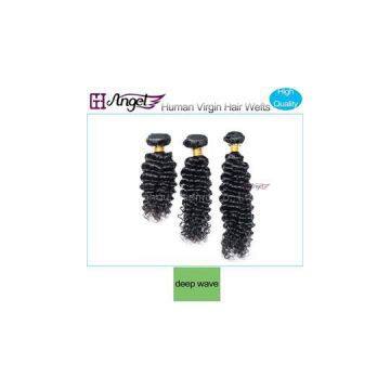 Deep Wave Unprocessed Virgin Hair Wavy Real Human Hair Weaving