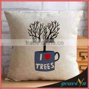Fashion Printing Cotton Linen Coccyx Seat Cushion