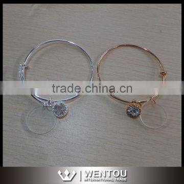 Wholesale Copper Monogramed Bracelets With Charm