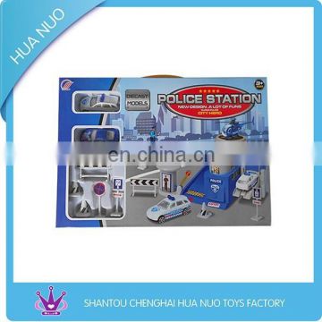 Plastic police car kids slip car toy