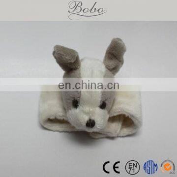 Cute Plush Animal Puppy Wrist Rattle for Kids