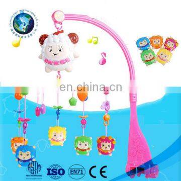 High Quality Baby Plastic Bass Box Bell Rattle Toy Educational Kids Music Crib Mobile Bed Bell