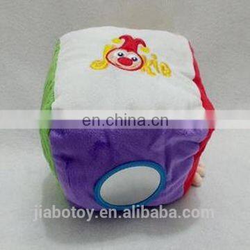 Educational Toys Baby Stuffe Toys Four Blocks Clown Bell Inside Plush Toys