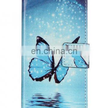 Simple Multi images China style stand butterfly wallet pu case for iphone7 plus