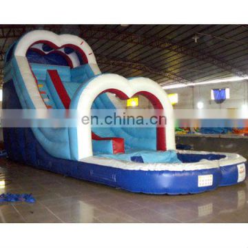 Inflatable love water pool slide