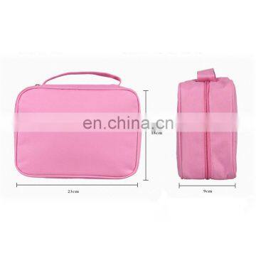 Daily fashion portable polyester travel kit cosmetic makeup wash bag