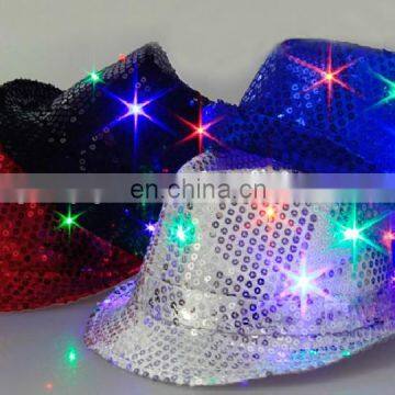 LED flashing sequin party hat G-P074