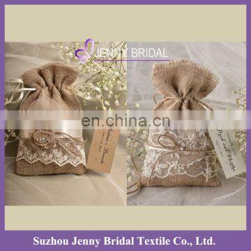 BAG003 Candy Packaging Bags Burlap Bags With Lace Furla Candy Bag photo-4