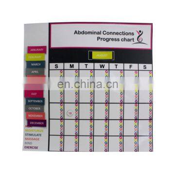 china promotional oem progress chart fridge magnet calendar