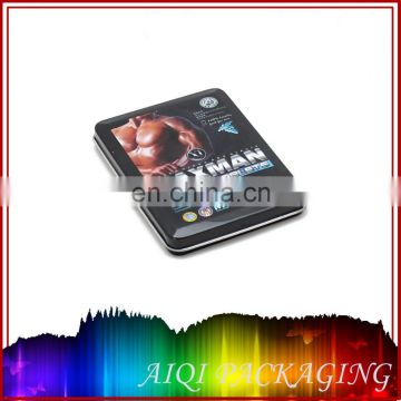 rectangular tin/metal tin box wholesale/gift tin box