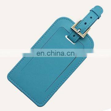 Custom Printing Shape PU Leather Luggage Tags Loop Strap /travel ID Card Airplane pu Leather Luggage Tag photo-3