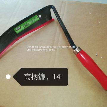 Manufacturers supply high handle sickle scythe, crescent sickle agricultural garden tools, large super sickle