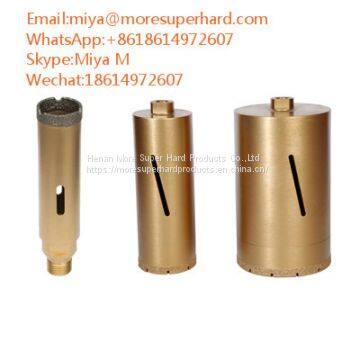 Vacuum Brazed Diamond Core Bits for Construction Materials Coring Miya@moresuperhard.com photo-2